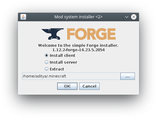 how to install forge 1.12.2 on server